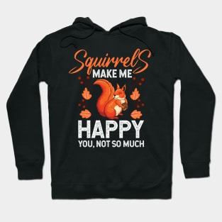 Autumn, Fall Happy Squirrel Hoodie